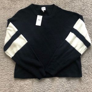 John + Jenn “Varsity Striped Sweater”